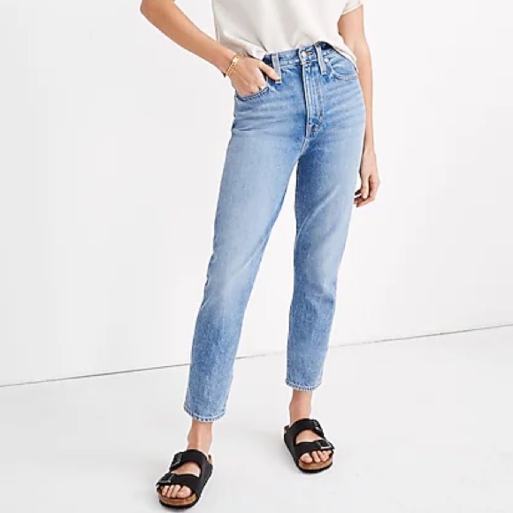 Madewell Light Blue High-Rise Straight Jeans